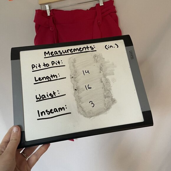 Sincerely Jules Womens Red High-Waisted Buttoned Shorts XL women's barbiecore - Picture 6 of 7